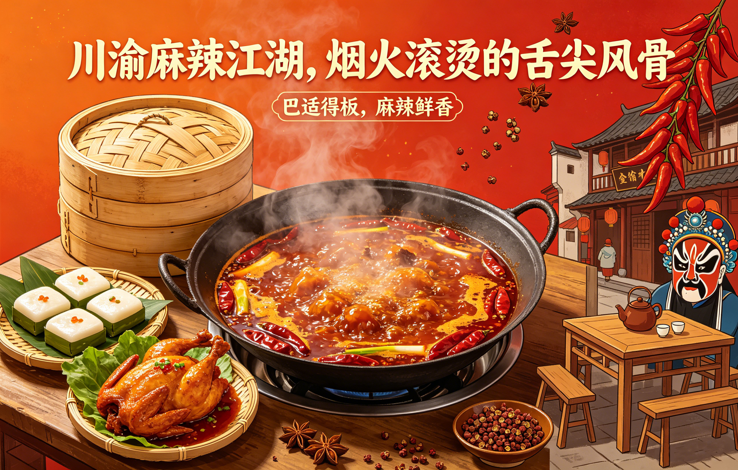 川渝麻辣江湖，烟火滚烫的舌尖风骨