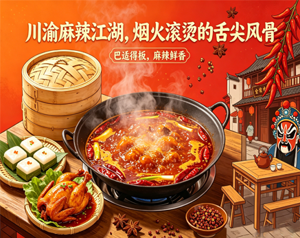 川渝麻辣江湖，烟火滚烫的舌尖风骨