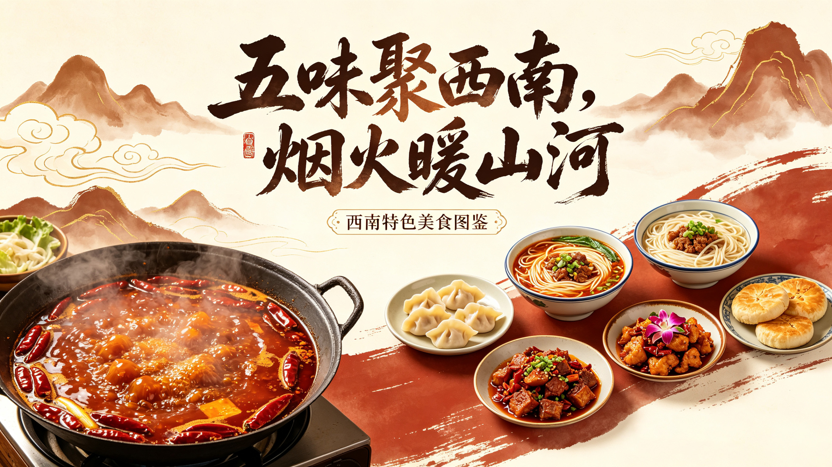 五味聚西南，烟火暖山河 —— 循山水脉络寻味，解锁川渝黔滇藏美食画卷