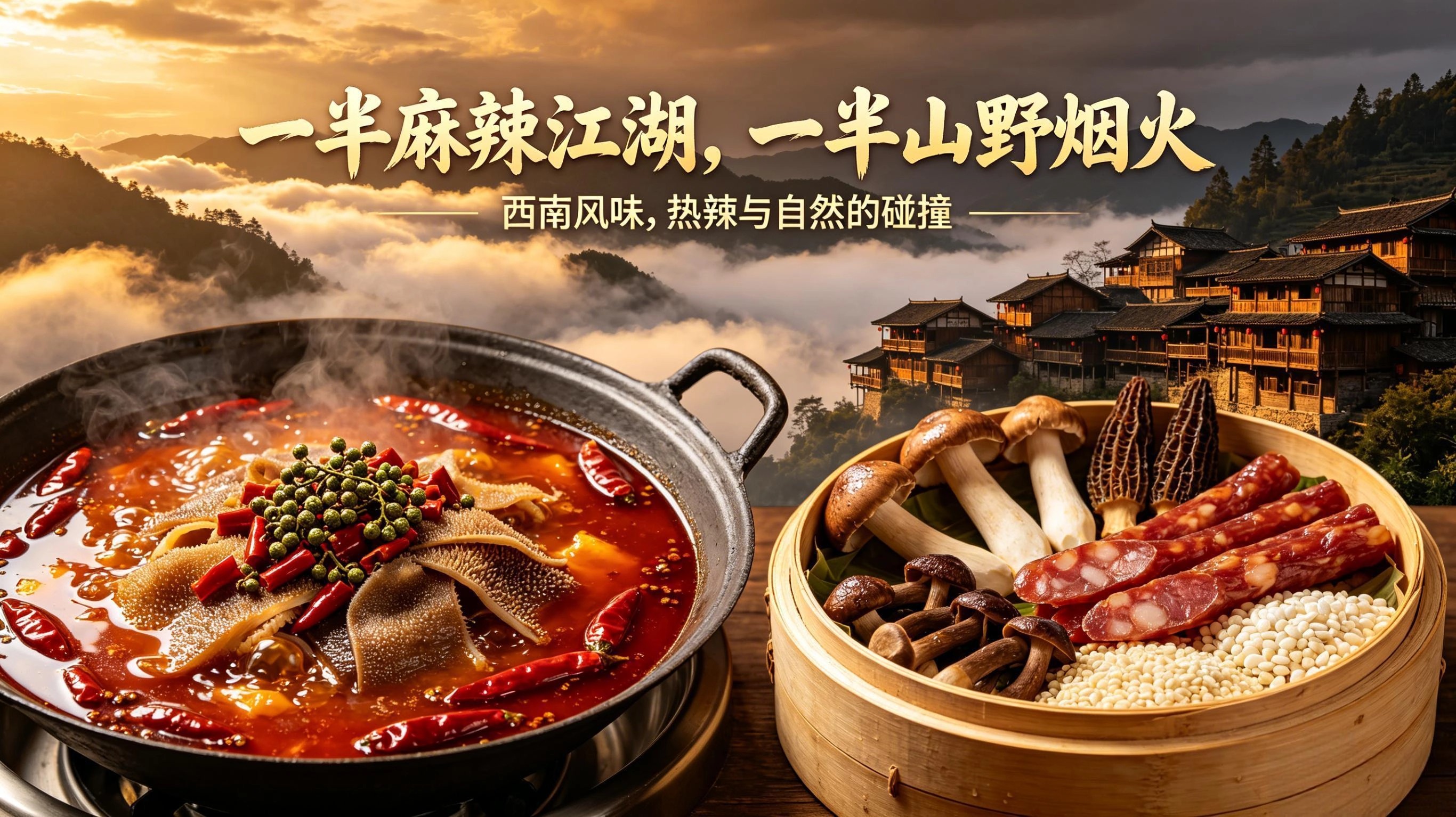 一半麻辣江湖，一半山野烟火｜汇川渝黔滇藏五域珍馐，品尽西南山河本味