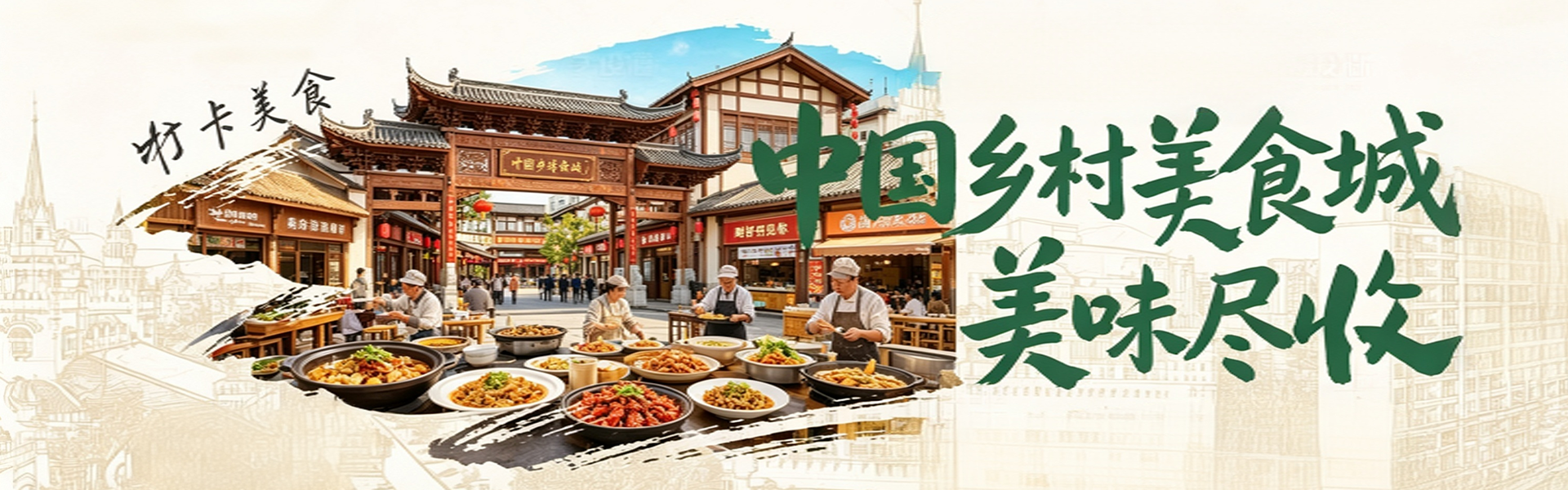 中国乡村美食城